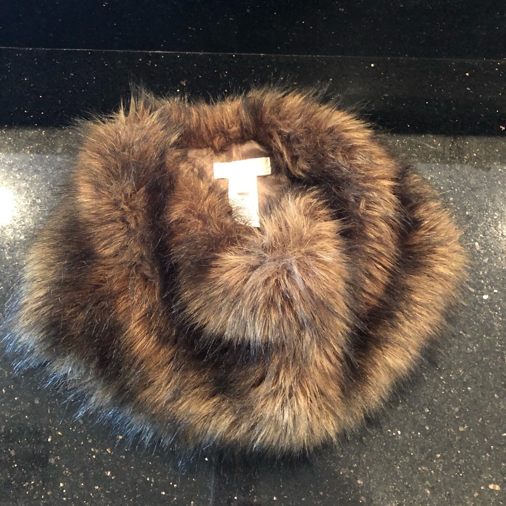 Michael Kors Faux Fox Fur Neck warmer
